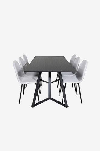 Spisegruppe Marina med 6 spisebordsstole Polar