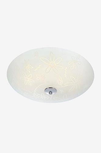 FLEUR Plafond LED hvid/krom, 43 cm