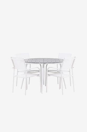 Spisegruppe Break med 4 stabelbare stole Santorini