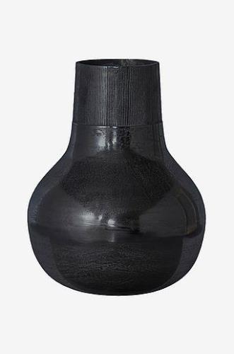 Vase i sort metal, Metal XL