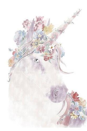 Plakat Unicorn Floral