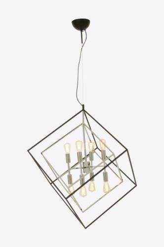 Loftlampe Cubes stor/krom