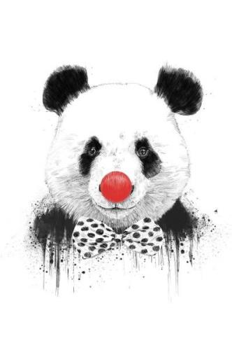 Pelcasa - Plakat Clown Panda - Hvid - Posters - - Homeroom