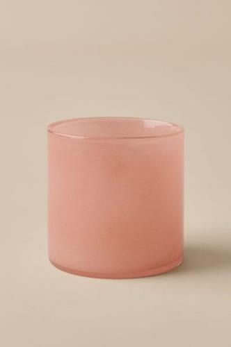 &Home - Lysestage/krukke Ruby Medium højde 12 cm - Rosa - Lysestager &...