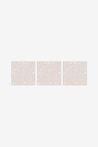 Servietter Pure Flower 33x33 cm Taupe 3 stk. 20-pak