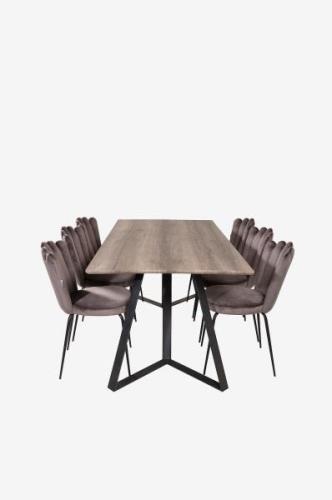 Furniture Fashion - Spisegruppe Maggie med spisebordsstol Limhamn - Gr...