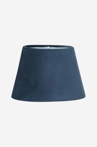 PR Home - Lampeskærm Oval Velour 25 cm - Blå - Lampeskærme - - Homeroo...