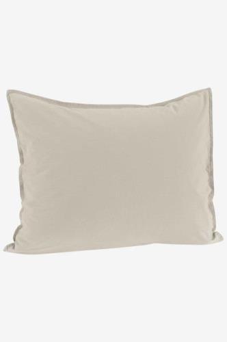 Borganäs of Sweden - Pudebetræk Percale 2-pak - Beige - Hovedpuder - -...