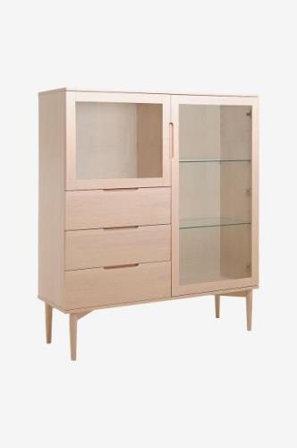 Nordic Furniture Group - Vitrineskab lav Karmöy - Hvid - Skabe - - Hom...