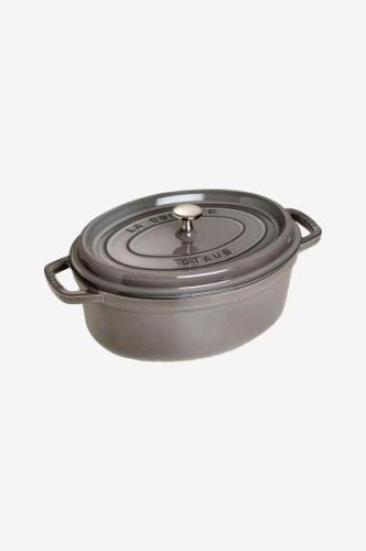 Staub - Gryde La Cocotte oval 31 cm, 5,5 l - Grå - Gryder & kasserolle...