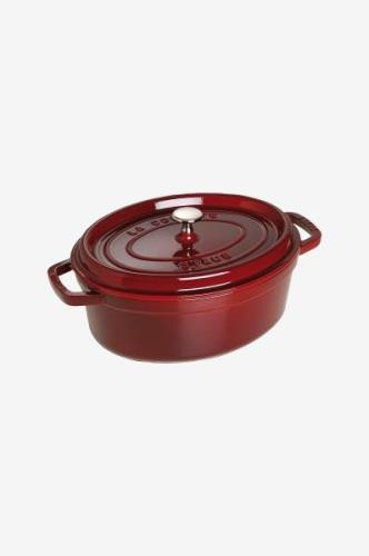 Staub - Gryde La Cocotte oval 31 cm, 5,5 l - Rød - Gryder & kasserolle...