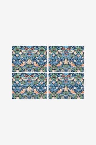 Pimpernel - Dækkeservietter Morris & Co Strawberry Thief Blue 4-pak - ...