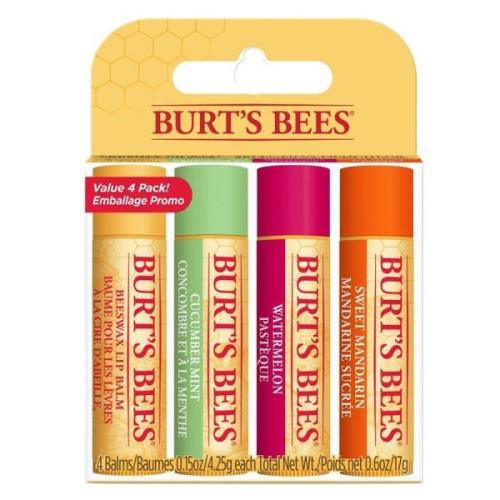 Burt's Bees Lip Balm 4 Pack Freshly Picked 4pcs
