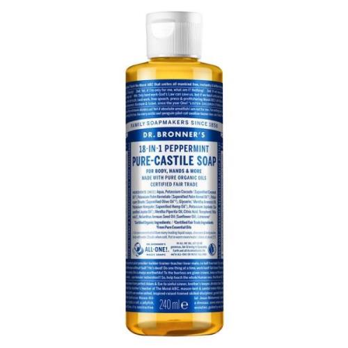 Dr. Bronner 18-In-1 Peppermint Pure Castile Soap 240 ml