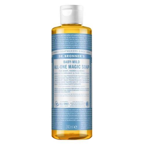 Dr. Bronner 18-In-1 Unscented Baby Mild Pure Castile Soap 240 ml