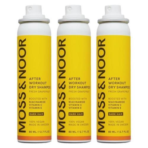 Moss & Noor After Workout Dry Shampoo Dark Hair Pocket Size 3x80