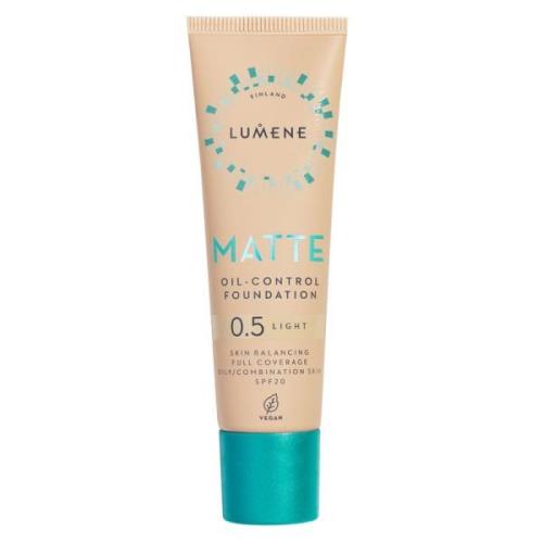 Lumene Matte Oil-Control Foundation SPF20 0.5 Light 30 ml