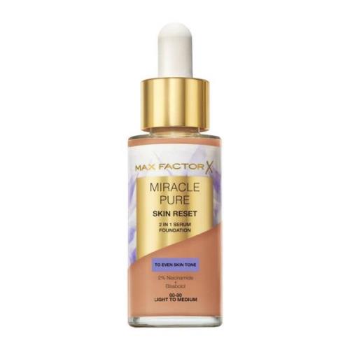 Max Factor Miracle Pure Skin Reset 2 In 1 Serum Foundation Light