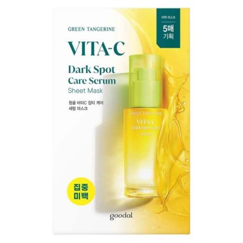 Goodal Green Tangerine Vita C Dark Spot Care Serum Sheet Mask 5x2