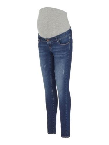 MAMALICIOUS Jeans 'Emma'  mørkeblå / grå-meleret