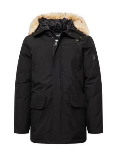 Schott NYC Vinterjakke 'NELSON'  chamois / sort