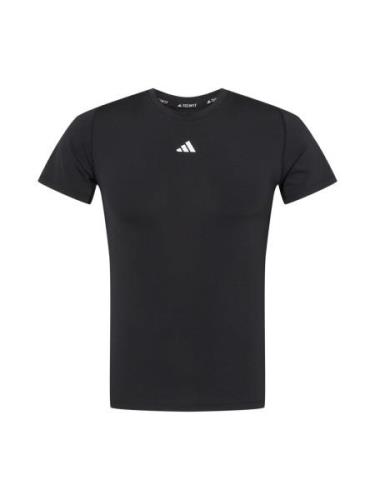 ADIDAS PERFORMANCE Funktionsskjorte 'Techfit '  sort / hvid