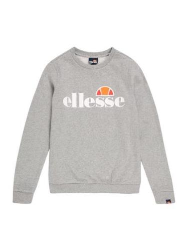 ELLESSE Sweatshirt 'Suprios'  grå-meleret / orange / rød / hvid