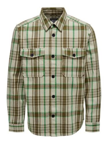 Only & Sons Skjorte  kit / oliven / jade