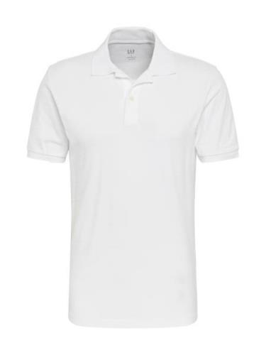 GAP Bluser & t-shirts 'V-SOLID PIQUE POLO'  hvid