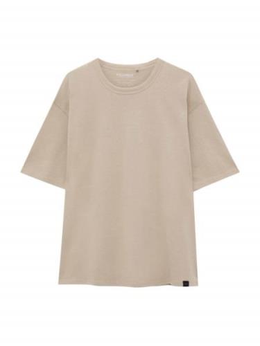 Pull&Bear Bluser & t-shirts  camel / sort / hvid