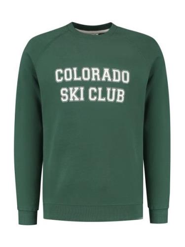Shiwi Sweatshirt 'Colorado'  mørkegrøn / hvid