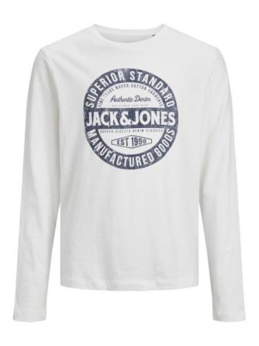 Jack & Jones Junior Shirts  blå / hvid