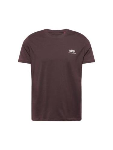 ALPHA INDUSTRIES Bluser & t-shirts  brun / hvid