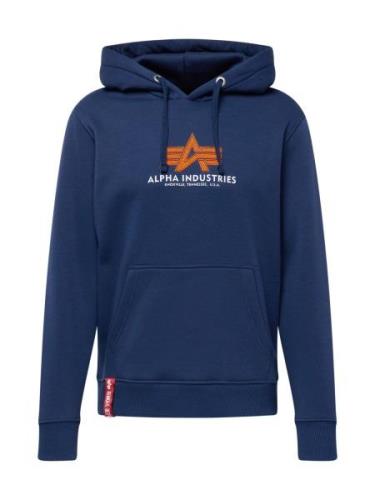 ALPHA INDUSTRIES Sweatshirt  navy / orange / hvid