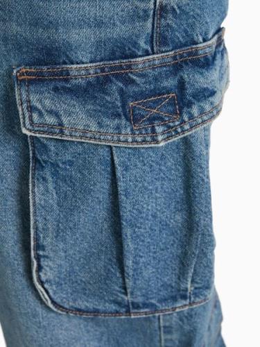 Bershka Cargojeans  blue denim