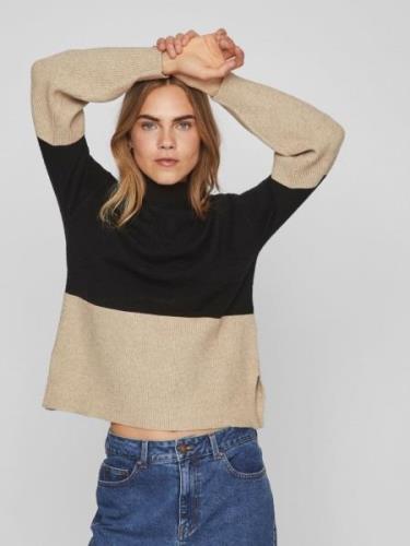 VILA Pullover 'Ril'  beige / sort