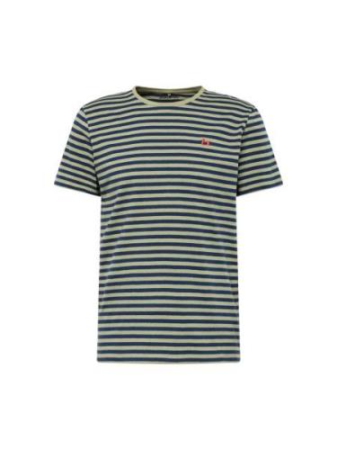 BLEND Bluser & t-shirts 'Dinton'  navy / grøn / orange