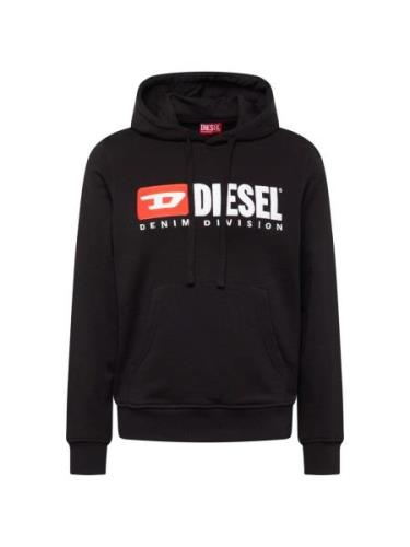 DIESEL Sweatshirt 'Ginn'  rød / sort / hvid