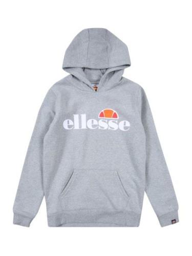 ELLESSE Sweatshirt 'Isoble'  grå-meleret / mandarin / grenadine / hvid