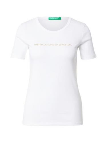 UNITED COLORS OF BENETTON Shirts  guld / hvid