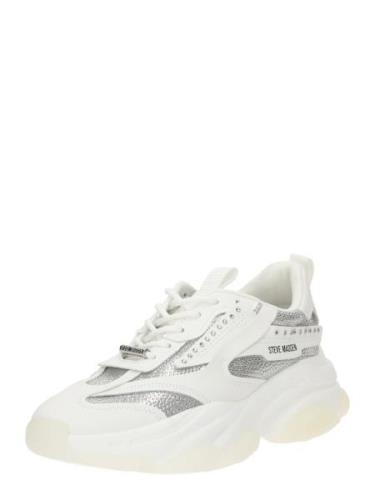 STEVE MADDEN Sneaker low 'Posseionr'  sølv / hvid