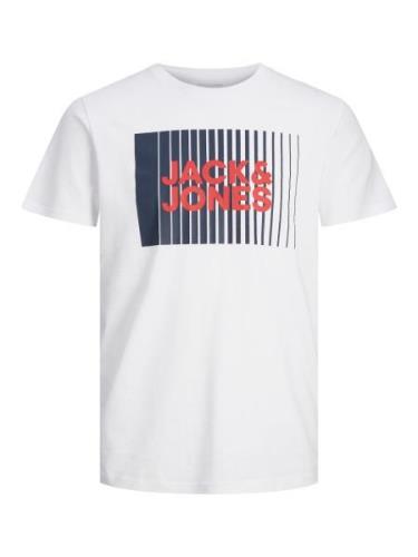 JACK & JONES Bluser & t-shirts 'JJCORP'  navy / rød / hvid