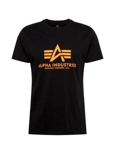 ALPHA INDUSTRIES Bluser & t-shirts  neonorange / sort