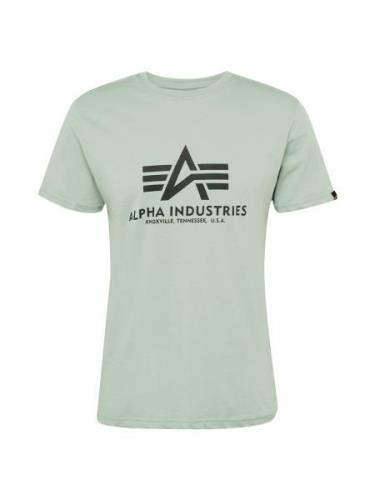 ALPHA INDUSTRIES Bluser & t-shirts  pastelgrøn / sort