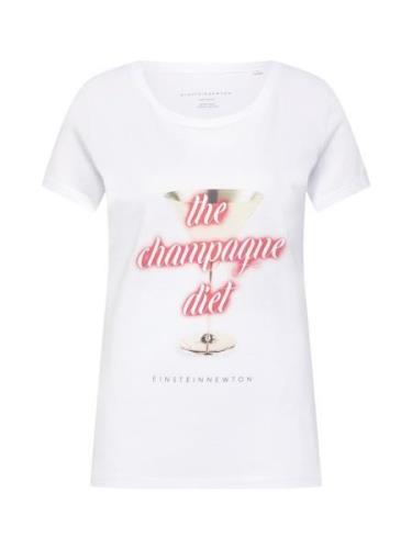 EINSTEIN & NEWTON Shirts 'Champagne Diet'  pink / hvid