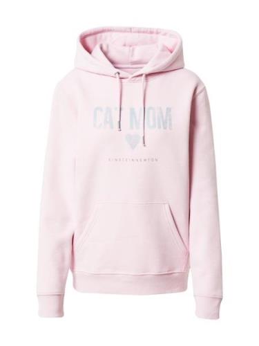 EINSTEIN & NEWTON Sweatshirt 'Cat Mom'  grå / lyserød
