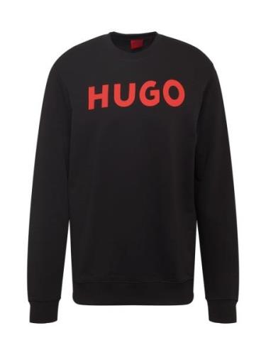 HUGO Sweatshirt 'Dem'  rød / sort