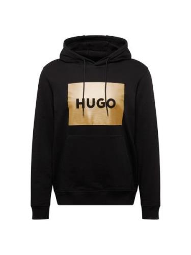 HUGO Sweatshirt 'Duratschi'  guld / sort