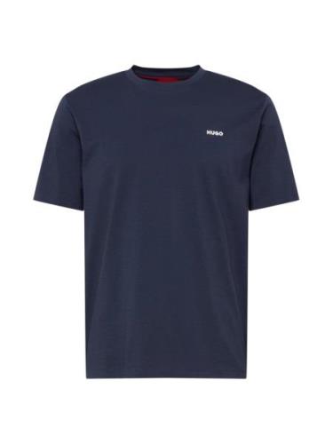 HUGO Bluser & t-shirts 'Dero'  navy / hvid