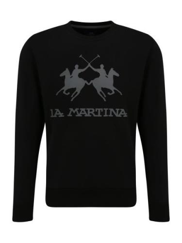 La Martina Sweatshirt  grå / sort